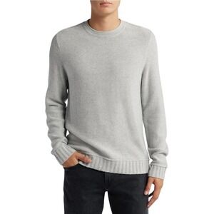 Treasure & Bond Crewneck Sweater Textured Knit Casual Pullover Gray Small‎